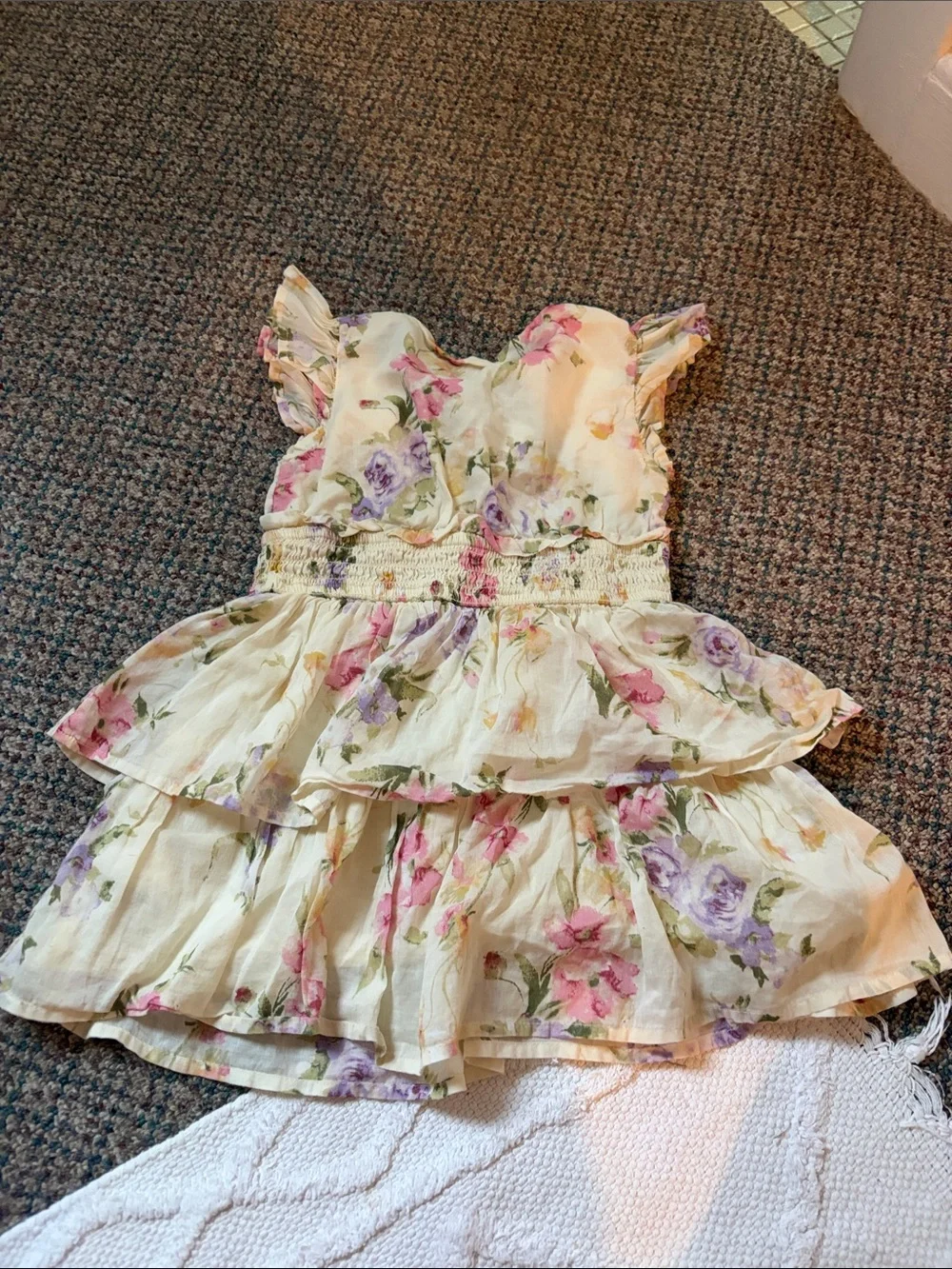 GAP x LSF Love Shack Fancy Girls Floral Mini Dress XSmall (5)